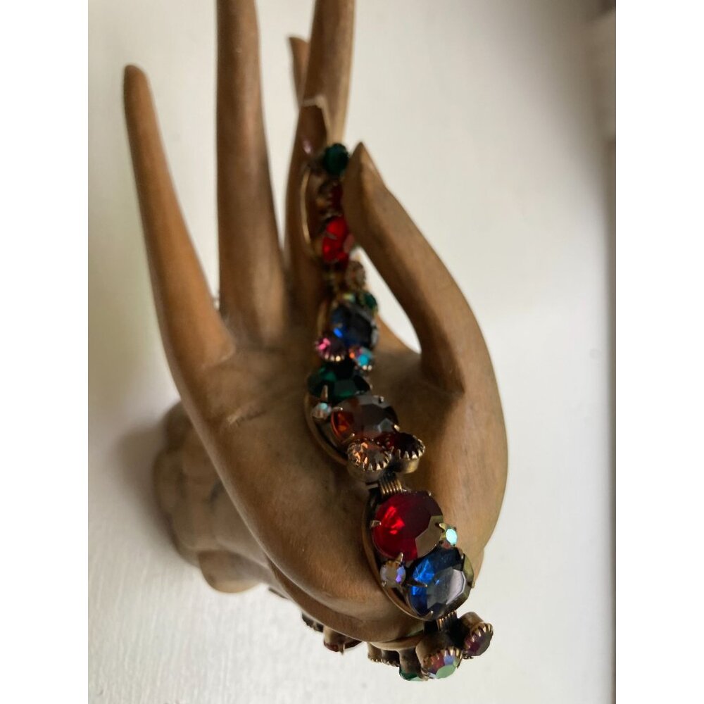Weiss Multi Color Rhinestone Bracelet -READ - Picture 12 of 16